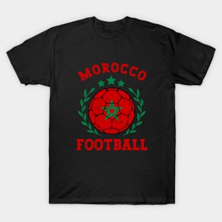 Morocco Football Ball T-Shirt